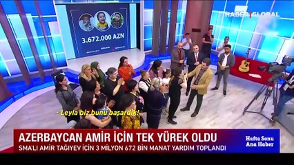 Azerbaycan halkı SMA hastası Amir için tek yürek oldu