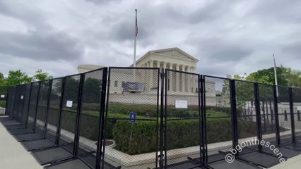 Steel Fence Surrounding U.S. Supreme Court