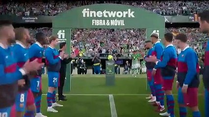 El pasillo del Barça al Betis en el Benito Villamarín / FCB