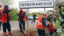 Rus güçleri bölgedeki sokak tabelalarını değiştirdi