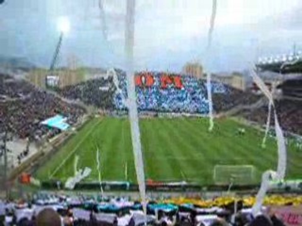 Entrée des joueurs  Virage nord