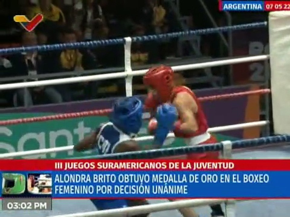Deportes VTV | La boxeadora Alondra Brito gana medalla de oro en los III Juegos Suramericanos de la Juventud