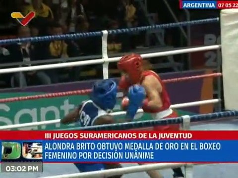 Deportes VTV | La boxeadora Alondra Brito gana medalla de oro en los III Juegos Suramericanos de la Juventud