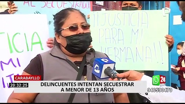 Carabayllo: familiares temen que dejen libre a sujeto que intentó secuestrar a escolar