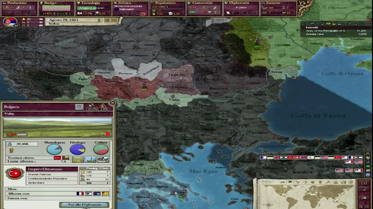 Victoria 2 - Serbia - Le prime colonie serbe. #3