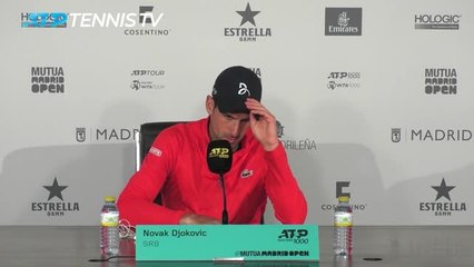 Madrid - Djokovic impressionné par la maturité et le courage d'Alcaraz