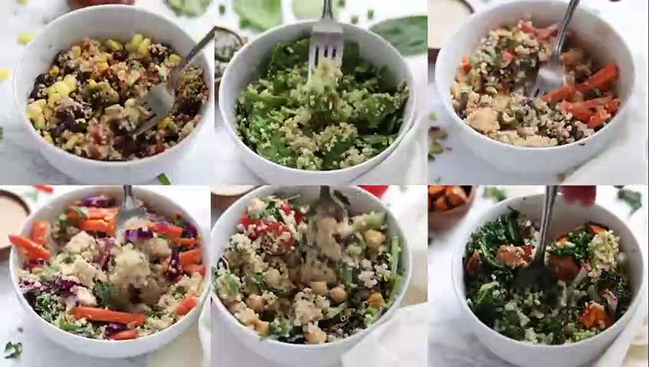EASY & HEALTHY QUINOA BOWLS ‣‣ 6 Awesome Ways!