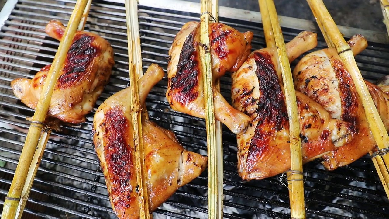 चिली सॉस के साथ भुना हुआ चिकन लेग पकाने की विधि #Eating