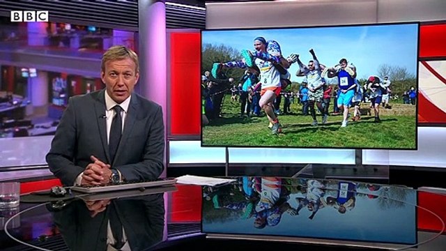 Wife-carrying championship takes place in Hungary