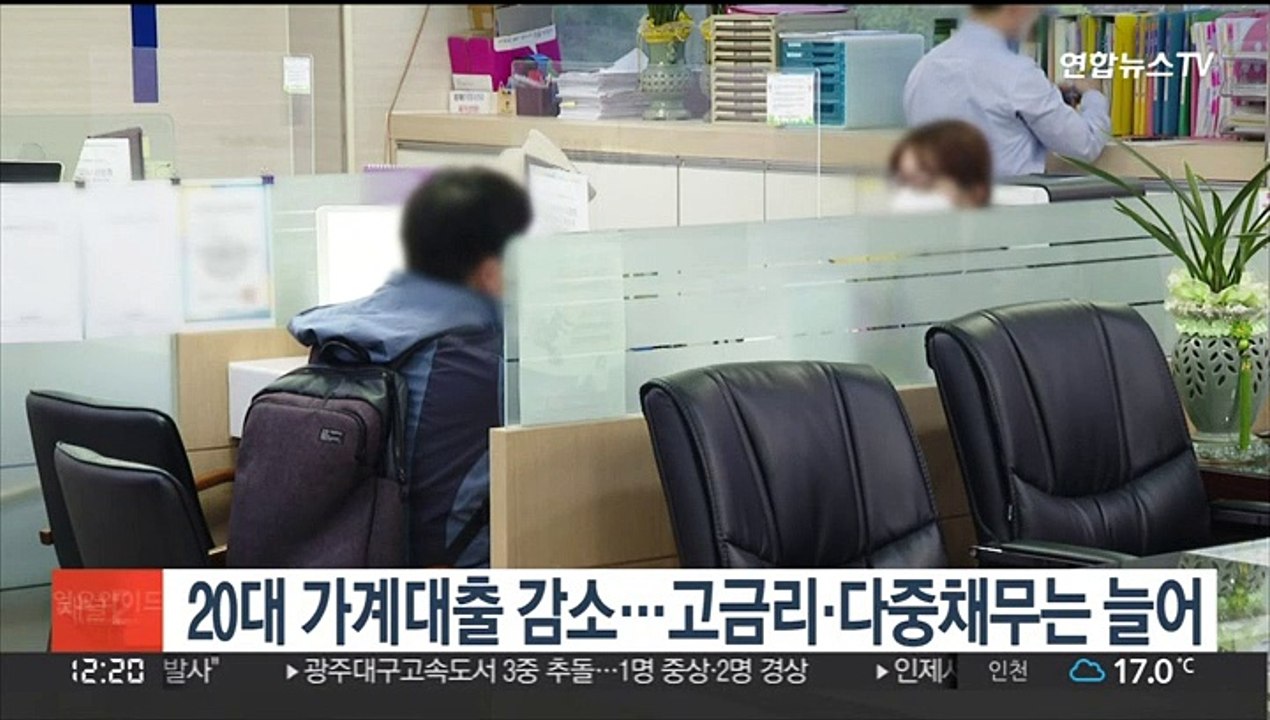 20대 가계대출 감소…고금리·다중채무는 늘어