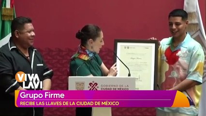 Grupo Firme recibe las llaves de la Ciudad de México