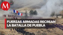 Representan la 'Batalla del 5 de Mayo' en la XXV Zona Militar de Puebla