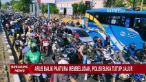 Arus Balik di Jalur Utama Pantura Menuju Jakarta Membeludak