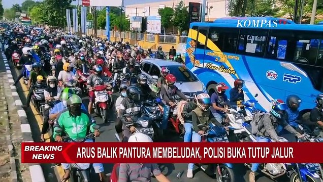 Arus Balik di Jalur Utama Pantura Menuju Jakarta Membeludak