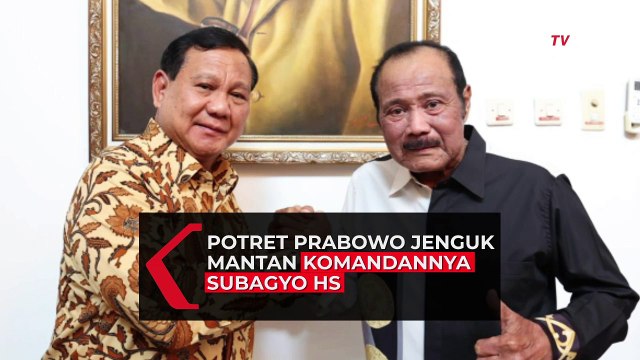 Potret Prabowo Jenguk Mantan Komandannya hingga Didoakan jadi Presiden: Kali Ini Harus Menang