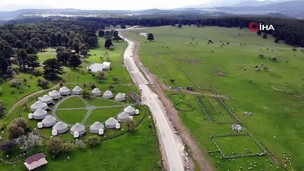 Bursa'nın ünlü yaylasından büyüleyen görüntüler