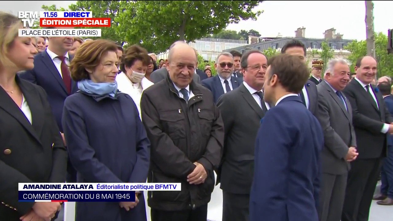 Commémorations du 8-Mai: Emmanuel Macron salue les personnalités conviées