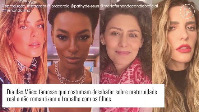 Dia das Mães: veja relatos de famosas que já dividiram experiências da maternidade real e sem glamour