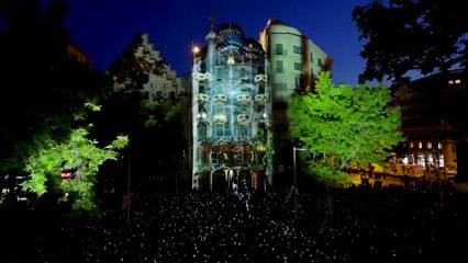 Més de 47.000 persones gaudeixen del mapping 'Living arquitecture' a la Casa Batlló