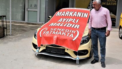 Sıfır otomobil hayalleri suya düştü! Vatandaş aldığı araca "ayıplı mal" yazarak çürümeye bıraktı