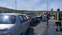 TEM’de zincirleme kaza: 6 araç birbirine girdi