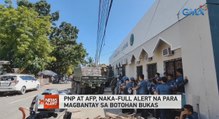 PNP at AFP, naka-full alert na para magbantay sa botohan bukas | 24 Oras News Alert