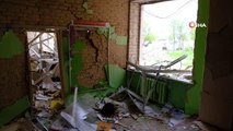Rus ordusunun hedef aldığı okulun enkazı görüntülendi