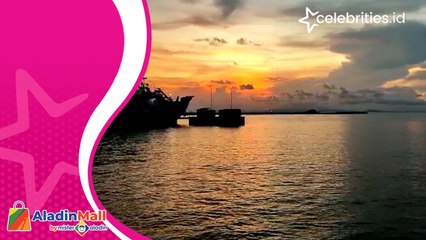 Senja di Pelabuhan Merak yang Indah Membuat Calon Penumpang Kapal Betah