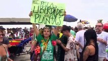 Centenas de brasileiros manifestam-se pela legalização da canábis