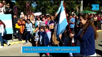 Colorido festejo en Villa Elisa por el 134º aniversario