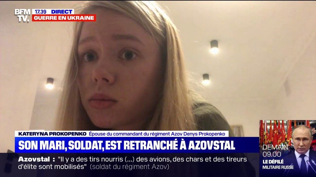"C'est la Russie qui représente le nazisme", accuse l'épouse d'un soldat ukrainien d'Azovstal