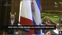 teleSUR Noticias 11:30 08-05: Pdte. Díaz Canel recibe a su homólogo mexicano