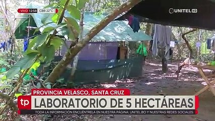 'Narcos' operaron en el parque Noel Kempff Mercado con un destilador de éter recuperado de un laboratorio intervenido en 2019