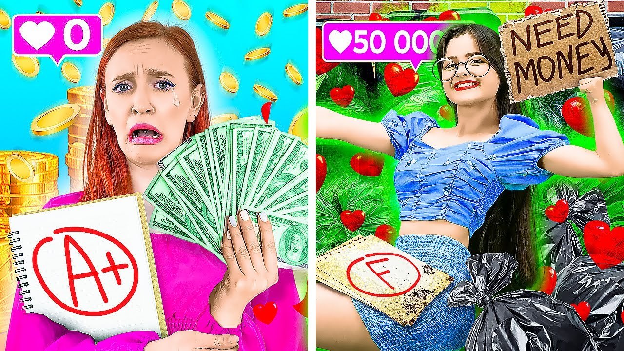 TIKTOK POPULAR vs NERD UNPOPULAR IN SCHOOL How To Be Popular funny situations by 123 GO Like