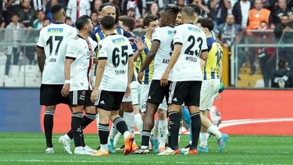 Büyük heyecanın sahne olduğu Beşiktaş- Fenerbahçe maçı 1-1 bitti