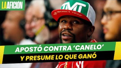 Floyd Mayweather presume lo que ganó tras apostar en contra del 'Canelo' Álvarez