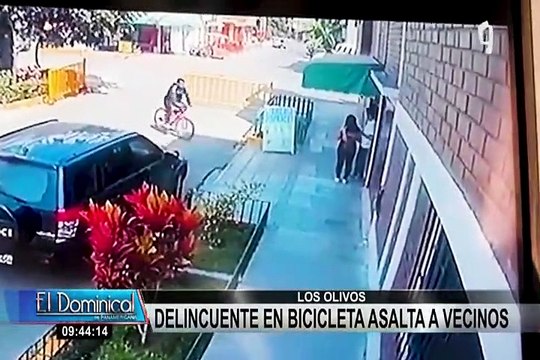 Los Olivos: ladrón en bicicleta tiene aterrorizados a vecinos de la urbanización Villa Sol