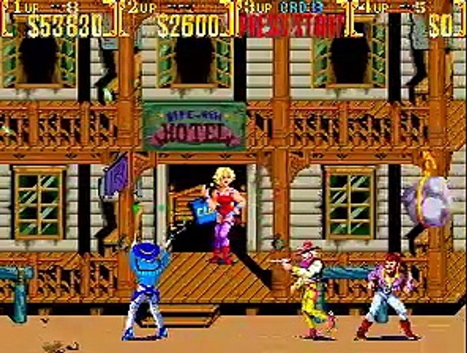 Sunset Riders (4 Players Version) online multiplayer - arcade