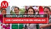 Candidatos a gubernatura de Hidalgo dan a conocer sus propuestas previo a debate