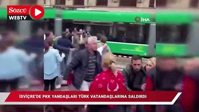 İsviçre'de PKK yandaşları, Türk vatandaşlarına saldırdı