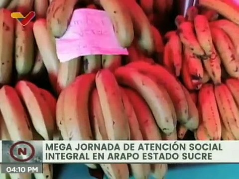 Sucre | Feria del Campo Soberano distribuye más de 8 toneladas de alimentos en la comunidad de Arapo