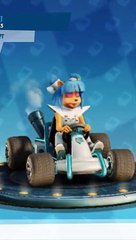 Megumi White Paint Job Showcase - Crash Team Racing Nitro-Fueled
