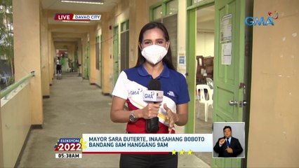 Mayor Sara Duterte, inaasahang boboto bandang 8am hanggang 9am | Eleksyon 2022