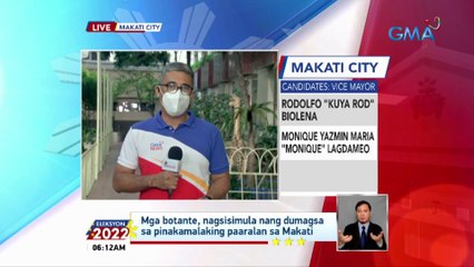 Mga botante, nagsisimula nang dumagsa sa pinakamalaking paaralan sa Makati | Eleksyon 2022