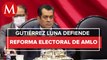 Reforma electoral generará ahorros por 25 mil mdp, asegura Sergio Gutiérrez Luna