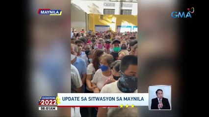 Update sa sitwasyon sa Maynila as of 8:00 a.m. | Eleksyon 2022