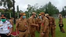 Apel Gabungan di Hari Pertama Masuk Kerja, Pegawai Pemko Banjarbaru Halalbihalal