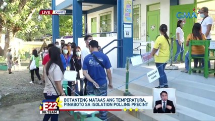 Botanteng mataas ang temperatura, pinaboto sa isolation polling precinct sa Cavite | Eleksyon 2022