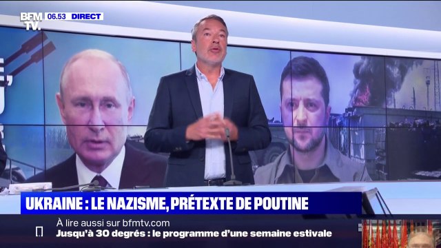 ÉDITO - En filigrane du conflit en Ukraine se joue une guerre de récit entre Poutine et Zelensky