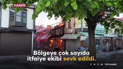 Afyonkarahisar'da çıkan yangında 15 iş yeri kullanılamaz hale geldi